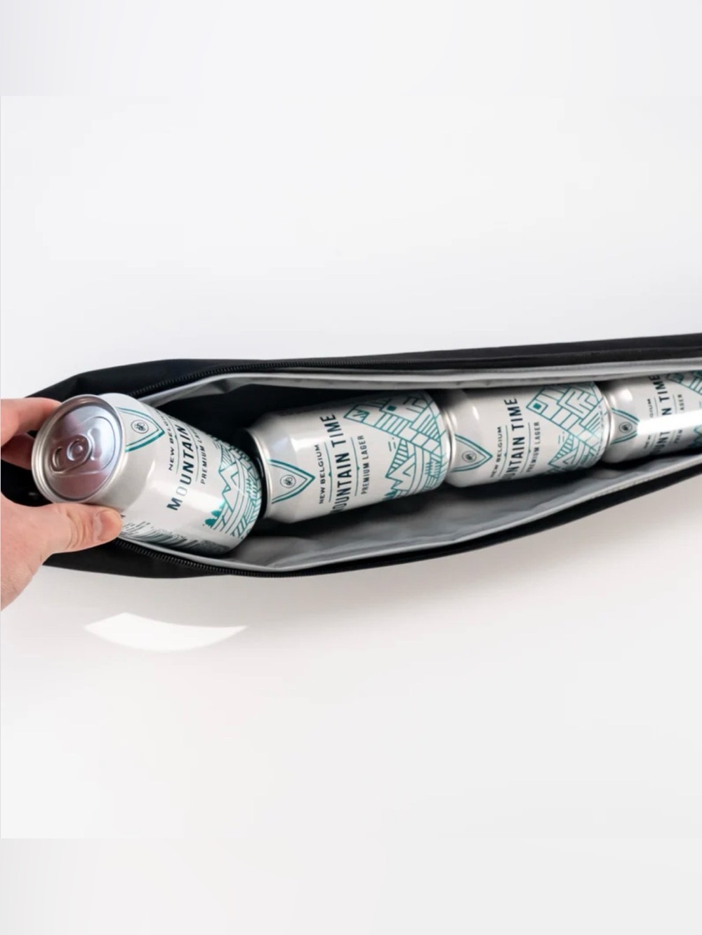 Insulated Black Cooler Bag - Tote for Cans